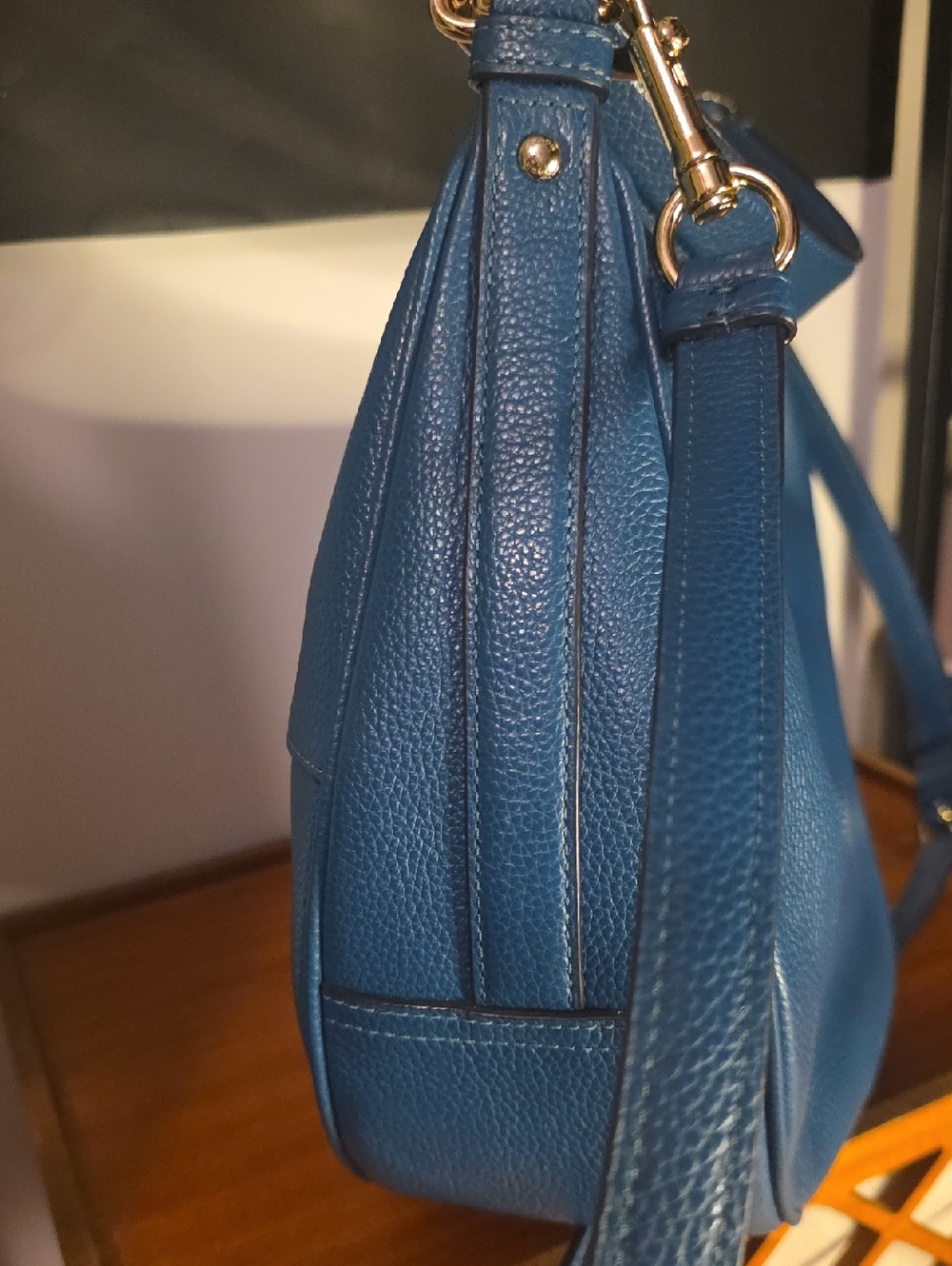 Coach Hadley  Teal Blue Hobo Shoulder / Crossbody - Picture 2 of 12